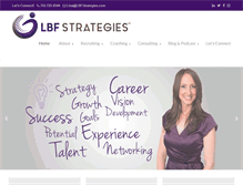 Tablet Screenshot of lbfstrategies.com